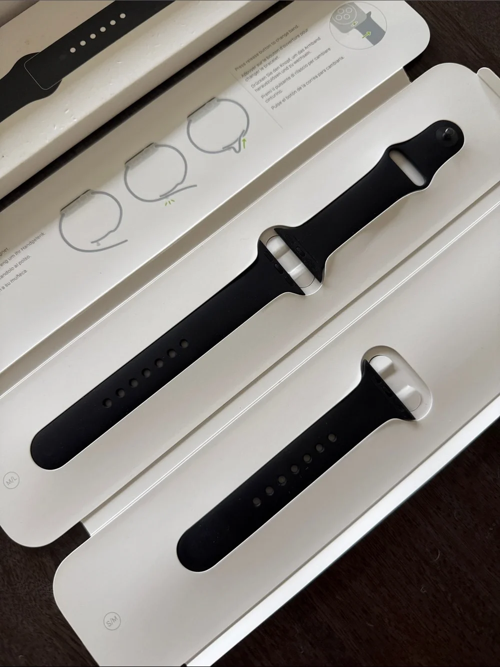 Apple Black Sport Band for Apple Watch